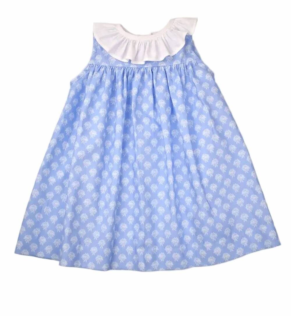 NEW FUNTASIA TOO girls floral bouquet float dress in blue
